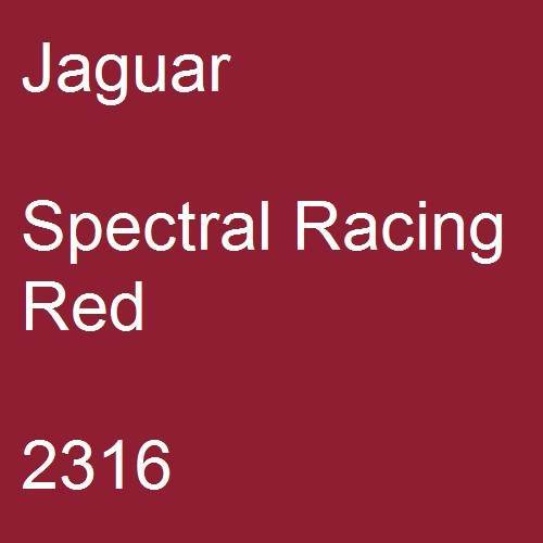 Jaguar, Spectral Racing Red, 2316.